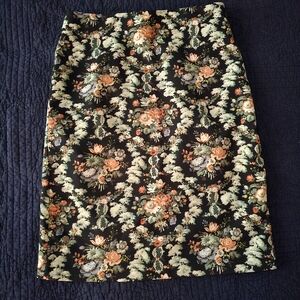 Floral pencil skirt